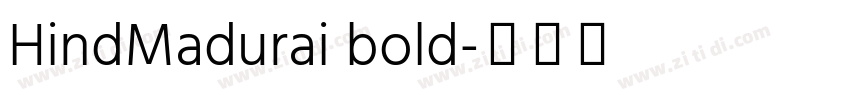 HindMadurai bold字体转换